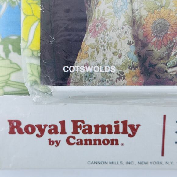 Vintage Cannon Royal Family Cotswolds Floral Twin Sheet Set No Iron Percale - Picture 4 of 6